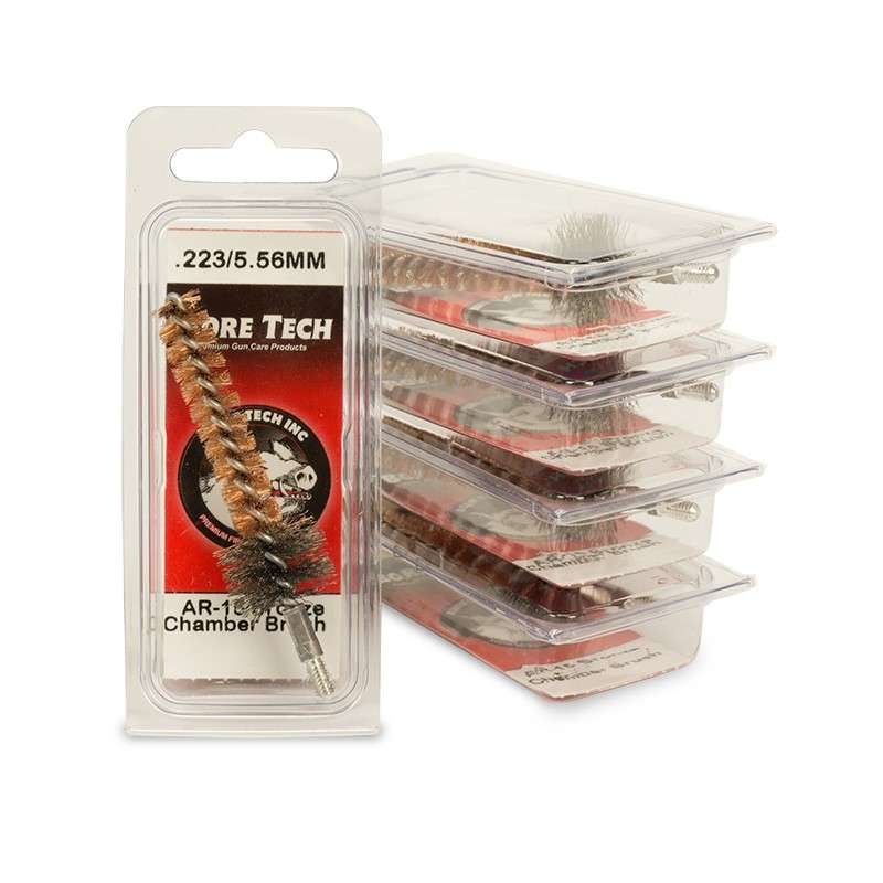 BoreTech Bronze Chamber Brush - AR10-AR15-M16 (4) Bore Tech Bronze/Stainless Chamber Brush