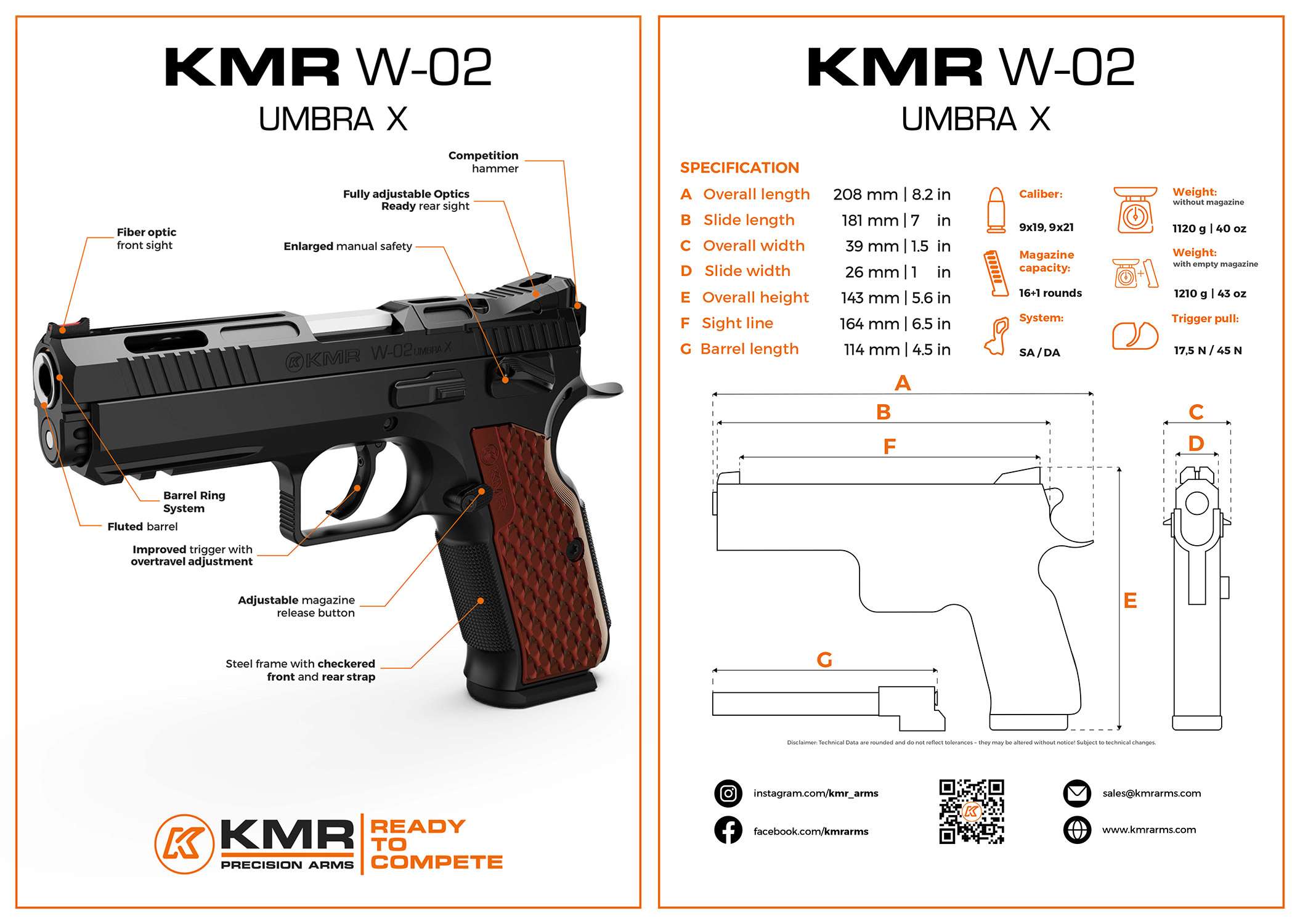 KMR Pistol W-02 Umbra X (2) KMR W-02 Umbra X