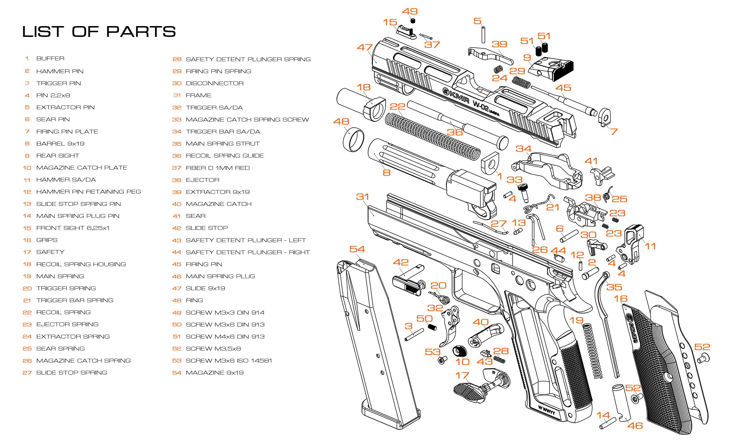 KMR Pistol W-02 Umbra X (9) KMR W-02 Umbra X
