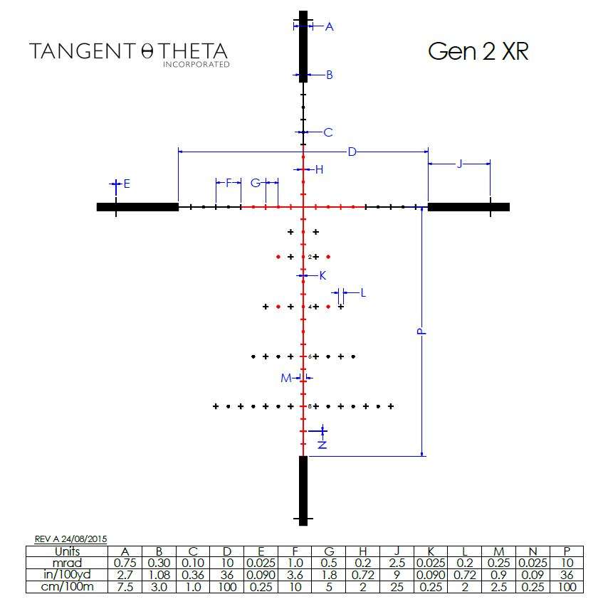 Rifle Scope Tangent Theta TT315M (3-15x50mm Marksman) (3) Tangent Theta TT315M (3-15x50mm Marksman)