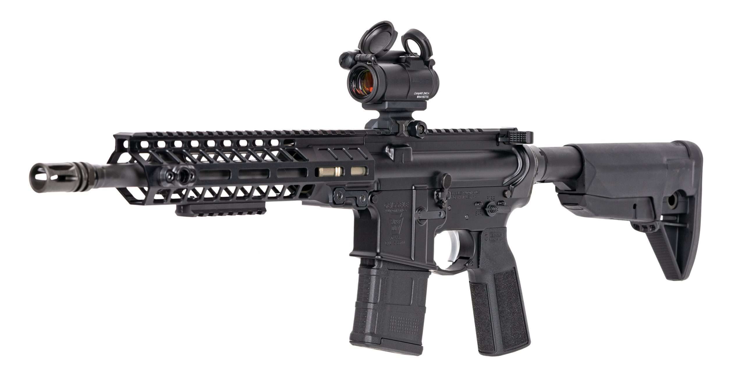 Geissele Border Patrol Rifle, 11.5″ , 5.56MM- Black - Vaseline (2) Geissele Border Patrol Rifle, 11.5″ , 5.56MM- Black