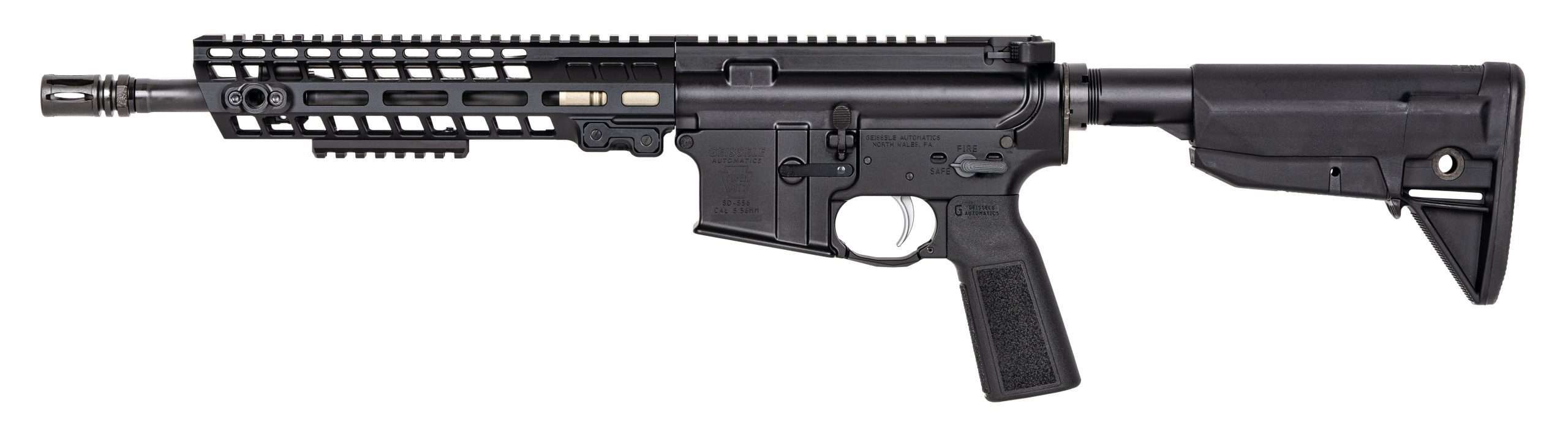 Geissele Border Patrol Rifle, 11.5″ , 5.56MM- Black - Vaseline Geissele Border Patrol Rifle, 11.5″ , 5.56MM- Black