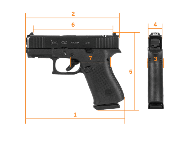 331. PISTOL GLOCK 43X PR MOS FS cal. 9x19